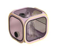 Pet Dryer, Enclosed Ventilated Room Design, 19.69x19.69x19.69 inches Portable Grooming Cage & Anti Hair Feature, Convenient Home Box for Cats, Dogs, Puppy Care, and Clean Routine
