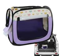 Pet Dryer Room, Multifunctional Cat House, Oxford Cloth Cat House, Breathable Car Pet Drying Box, Hair Dryer Retaining Strap, Anti-Hair Flying Portable Cat Cage with Dryer Retaining Strap for Car Use