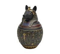 Pet - en résine égyptienne ultime Keepsake Dog Vessel, Cat Memorial Container | Animaux de compagnie Parents en deuil Familles Vétérinaires Abri Maison Appartement Salon