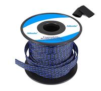 PET Expandable Braided Sleeving 100Ft-1/8 inch Wire Loom, Aibole Braided Cable Sleeve Wire Wrap,Black&Blue