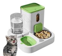 Pet Feeder and Water Dispenser Set, Auto Cat Feeders for Dry Food, Large Capacity Small Cat Water Feeder, Travel Pet Feeder Set, Cat Feeder for Apartments, Automatic Pet Feeding System, Cat Water