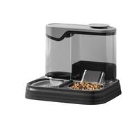 Pet Feeder Dispenser - Automatic Cat Feeder | Dog Food and Water Bowl Set, Automatic Cat Feeders and Waterer | Large Capacity Pet Feeding Supplies for Vacation, Travel, Home, Indoor & Outdoor