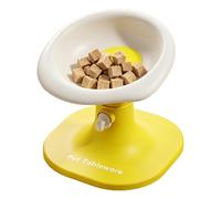 Pet Feeder - Raised Cat Bowl - 16.7x16.7x17.8cm |cat Bowl, Elevated Pet Water Feeder With Stand, Adjustable Neck Guard Dish, Cute Poached Egg Flower Design For Indoor Home Kitchen And Camping