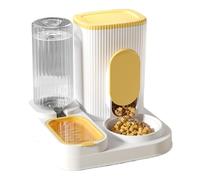 Pet Feeder Station, Cat Food and Water Dispenser, Double Bowl 2-in-1 Design, Large Capacity Feed System for Indoor Cats and Small Pets, 10.83x10.71x10.24 inches