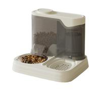 Pet Feeder - Water Dispenser | Battery Powered Food Feeding, Pet Feeder for Cats and Small Dogs, Automatic Fish for Pets Multifunctional 2-in-1 Feeding Dispenser for Multi-Pets Households, Apartment,