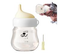 Pet Feeding Biberon, 4,33 x 2,56 x 2,56 pouces, pour petits animaux, anti-suffocation, nourriture pour chiots, chatons, mangeoire à lait réglable, anti-glissement, pour bébés et chiots