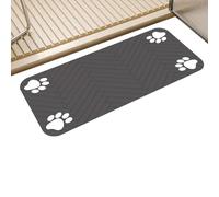 Pet Feeding Mat, Absorbent Cat Pad, Anti Slip Bowl Mat, Cat Feeding Mat with Comfortable and Large Capacity Design 23.62x35.43 inches for Use Under Food and Water Bowls (1 Piece)