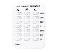 Pet Feeding Reminder - Autocollant « Rappel de votre chat » - Aimant - Avoir doublé l'animal de compagnie Autocollant pour appartement, maison, routine, cuisine quotidienne, réfrigérateur, dortoir