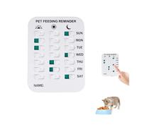 Pet Feeding Reminder, Cat And Dog Feeding Reminder Board, Indication Chart with Magnetic Reminder Sticker, Feed Your Puppy Dogs Cat For Prevent Overfeeding & Obesity (B)