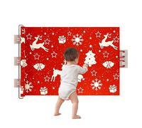 Pet Fence, Pet Gate, Christmas-Themed, No Drilling Required, Extendable Length, with Hooks - Safety Gate for Stairs and Doorways, Suitable for Doorways, Hallways, Stairs, Indoors and Outdoors