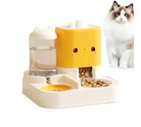 Pet Food and Water Dispenser, Large Capacity Feeder for Pets, Dogs, Puppies, Kittens, Rabbits, Convenient Food & Water Solution, Size 11.42x10.24x9.06 inches