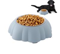 Pet Food and Water Feeder Bowls, Dog Bowls Non Slip, Metal Cat Food Dishes Bowls, Non-Spill Silicone Mats Tray, Silicone Mat Cat Feeder, Cat Food Bowls for Kitten, Pets, Dogs, Cat,