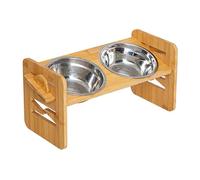 Pet Food Bowl | Dog Bowl Holder | Pet Feeding Rack | Elevated Dog Bowls | Dining Rack | Adjustable Height Dog Stainless Steel Bowls with Stand for Dogs Cats Puppy Pets
