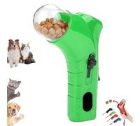 Pet Food Dispenser Launchers, Dog Food Catapult, Cat Treat Shooter Gun, Snack Slinger Cat Treat Launchers, Handheld Interactive Toys Pet Foods Catapult, for Dog Exercise Training (Green)