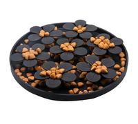 Pet Food - Food-Grade Silicone 20,3 x 20,3 x 1,8 cm | Nonslip Slow Feeder, Dog Puzzle Enrichment Toy | & Boredom Reducer, Foods Mat For Bathing, Grooming, Nail Trimming, Feeding