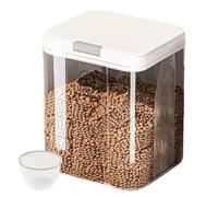 Pet Food Storage, Dog Foods Container, 9.84x8.27x6.69 inches, Airtight Stackable Bucket, Transparent, 5L Capacity, Ideal for Home Use, Pantries, Kitchens, Garages, Food Freshness,