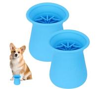 Pet Foot Cleaner, Dog Paw Washer, Paw Cleaning Cup, Puppy Feet Cleaning Tool with Innovative Massage Needle Design for Walks, Travel, and Camping, 3.54x3.54x4.92 Inches