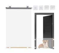 Pet Gate Retractable - Portable Retractable Baby Gates | Screen Blocker Barrier, Folding Expandable Divider for Puppy Toddler Outdoor Garage Deck Baby Doorways Indoor Kids Hallway Porch Pet