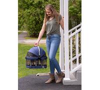 Pet Gear No-Zip View 360 Siège de sécurité pour Animaux de Compagnie et siège Auto pour Petits Chiens et Chats Entrée avec Bouton Poussoir, Vue 360 cm, 50,8 cm, Bleu Marine