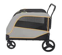 Pet Gear Poussette pour chien - Poussette de voyage pour plusieurs animaux de compagnie - Grande poussette pour chiens de taille moyenne et grande - Poussette pour chiens de grande taille/2 ch