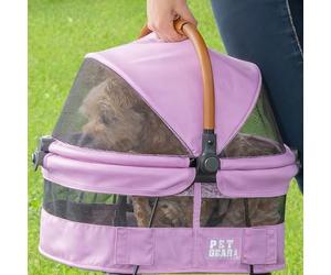 Pet Gear Sac de Transport et siège Auto sans Fermeture éclair View 360 Ultra Lite pour Petits Chiens et Chats avec Bouton Poussoir, 38,1 cm, Barbe à Papa
