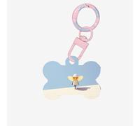 Pet Go Candyman Médaille d'identification personnalisée pour chien et chat en acrylique en forme d'os Rose clair Taille M