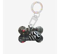 Pet Go Médaille d'identification géométrique déroutante personnalisée pour chien et chat, en acrylique en forme d'os, blanc, taille S