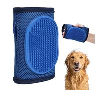 Pet Grooming & Bathing Massage Gloves - Professional Brush Cats & Dogs | Efficient Foaming Pet Scrubber For Deep Cleaning | Soft Rubber Bristles For Sensitive Skin