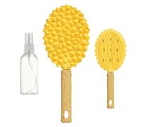 Pet Grooming Brush, Durian Shape Comb, Cat Massage Brush with Non Slip and Functional Design for Daily Use on Short Haired Cats or Puppies, 4,72 x 3,54 x 1,18 Inches