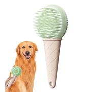 Pet Grooming Brush - Silicone Massage Comb for Shedding Control | Soft Flexible Bristles with Ergonomic Handle, Effective Tool for Cats Dogs, Suitable for Wet Dry Coats, Indoor Outdoor Use