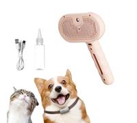 Pet Grooming Brush Steamer, Spray Comb for Dogs, 3 in 1 Pet Steam Spray Brush, Pet Spray Hair Removal Comb for Shedding & Grooming, Water Brush for Cats Dogs Animals Long Short Haired