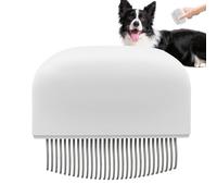 Pet Grooming Comb, Cat Grooming Massager, Gentle Dog Shedding Brush, Comfortable and Effective Design, 3.54x3.07x1.06 inches, Ideal for Short and Long Hair Removal