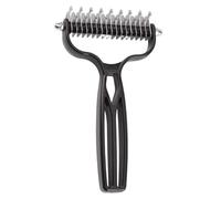 Pet Grooming Rake - Detangling Tool for Dogs Coat Care | Stainless Steel Teeth with Ergonomic Handle Design, Cleaning Accessory for Home Indoor Outdoor Bath Veterinary Use, 15,5x10,3x2,5 cm