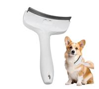 Pet Grooming Tool - Stainless Steel Cat Hair Removal And Thinning Brush | Tightly Spaced VShaped Teeth Tool For Short-Haired Cats And Dogs | Ergonomic Curved Dematting Comb