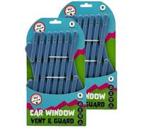 Pet Guru Lot de 2 grilles d'aération télescopiques universelles réglables pour fenêtre arrière de voiture pour chien ou chiot Bleu