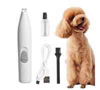 Pet Hair Clippers - Electric Silent Rechargeable Shaver, Thick Hair Cat Dog, Small Medium Large Puppy, Home Indoor Daily, Top Performance Grooming Category, Gold Metal Cordless