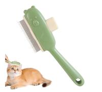 Pet Hair Comb, Bear Button Cat Detangling Comb, Grooming Brush and Massaging Tool, Compact and Gentle Use for Home, Apartment, Travel, Indoor, Outdoor, 2.95x8.27 Inches