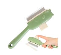 Pet Hair Comb, Bear Button Cat Detangling Combs, 2,95 x 8,27 Inches Gentle Grooming Brush & Comforting Effect Design, Massaging Tool for Daily Cleaning, Bathing, Indoor, Travelers, and Home