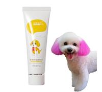 Pet Hair Dye, Dog Cat Animals Hair Coloring Dyestuffs,Grooming Coloring Cream,80g, Temporary, Safe for Pets,Directly Apply, Long-lasting and Non-fading, Natural Fruit Flavor, Increase Gloss