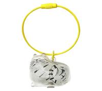 Pet Hair Memorial Case, Cat Hair Holder, Transparent Remembrance Charm, Keepsake Pendant, Sentimental Bag Accessory for Women, Men, Family, Grandma Use, 1.57x1.18x0.98 inches