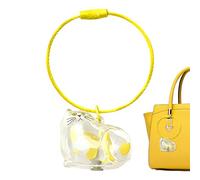 Pet Hair Memorial Case, Cat Hair Holder, Transparent Remembrance Charm, Keepsake Pendant, Sentimental Bag Accessory for Women, Men, Family, Grandma Use, 1.57x1.18x0.98 inches