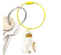 Pet Hair Memorial Case, Cat Hair Holder, Transparent Remembrance Charm, Keepsake Pendant, Sentimental Bag Accessory for Women, Men, Family, Grandma Use, 1.57x1.18x0.98 inches