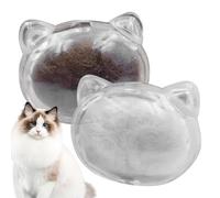 Pet Hair Memory Pendant - transparent acrylic hair keepsake | lightweight charm for storing kitten or cat hair, memorial accessory for home or personal wear, remembrance gift for cat owners and pe