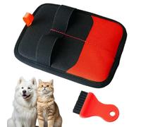 Pet Hair Removal Glove - Double Sided Grooming Glove | Breathable Mesh with Gentle Rubber Tips, Multi Surfaces Grooming Aid for Tablecloth Seat Cushion Clothing Couch Car Interior