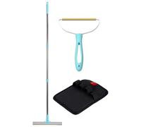 Pet Hair Remover - 3-Piece Adjustable Metal Set | Scraper for Carpets and Car Seats, Long Handle and Reusable | Perfect for Home, Cats, Puppies, Fabrics, Furniture, Sofas