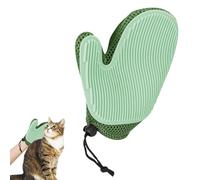 Pet Hair Remover Gloves, Dog Bathing Mittens, Gentle Grooming Massage Tool, 7.87x5.91 Inches, Soft Flexible Bristle Design, for Puppy Kitten Bunny Hamster Cleaning and Care Use