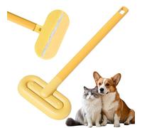 Pet Hair Remover, Lint Brush, Cat Grooming Tool, Reusable Fiber Brush Head, Long Handle Design, Home Furniture Cleaning Sofa Rug Clothes, 17.52x7.09 Inches, Blue, 1 Piece