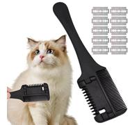 Pet Hair Trimmer Grooming Comb - Pet Razor Comb | 2-in-1 Cat & Dogs