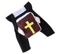 Pet Halloween Priest Costume Polyester Fabric Fun Stand for Small Dog Cats Party Apparel Pet Halloween Robe
