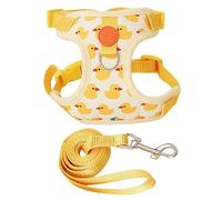 Pet Harneess Leash Set - Cartoon Harness, Adjustable Soft Traction Rope | Hamster Outdoor Walking, Rabbit Puppy Safe Exploration Gear, Yard Supervision Harness, Small Animal Playtime Control